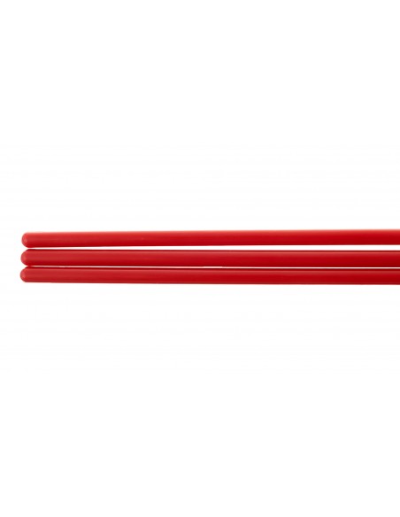 Tamborim stick, plastic, 3-strand - Red