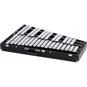 Glockenspiel 2,5 octaves - Lames en acier, étui en bois
