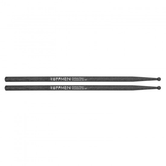 Carbon fiber 5A drumsticks, pair - Round tips