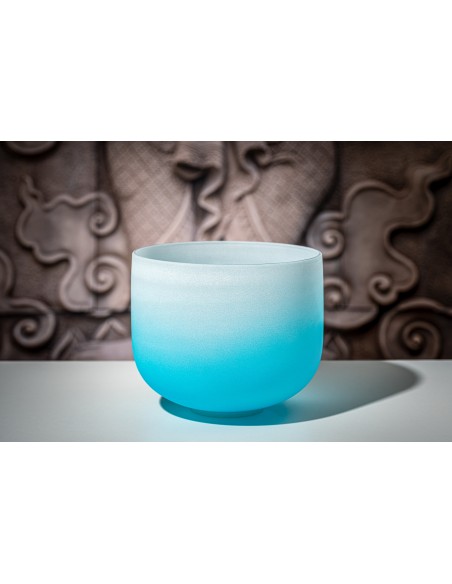 Bol de cristal 10" Sol4 - Bleu clair givré