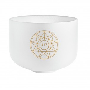 Crystal singing bowl 10" 417 Hz