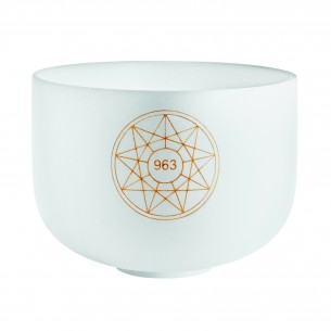 Crystal singing bowl 10" 963 Hz