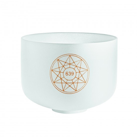 Crystal singing bowl 10" 639 Hz
