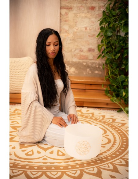 Crystal singing bowl 10" 639 Hz