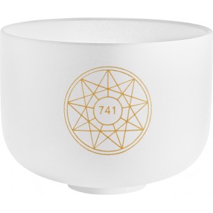 Crystal singing bowl 10" 741 Hz