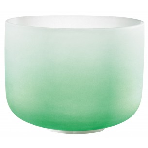 Crystal singing bowl 11" F4 - Frosted green