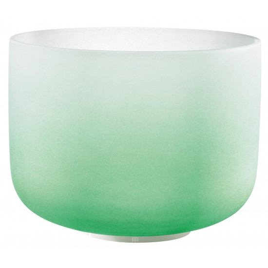 Crystal singing bowl 11" F4 - Frosted green