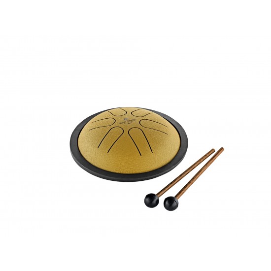 Mini tongue drum 5.5" in B major - Gold and black