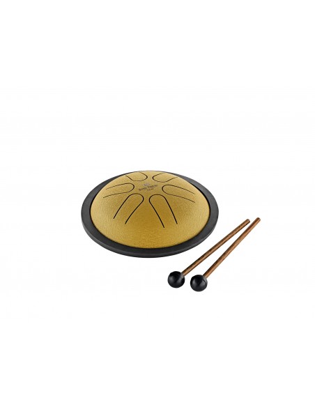 Mini tongue drum 5.5" in B major - Gold and black