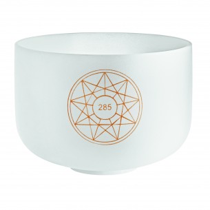 Crystal singing bowl 12" 285 Hz - Frosted white