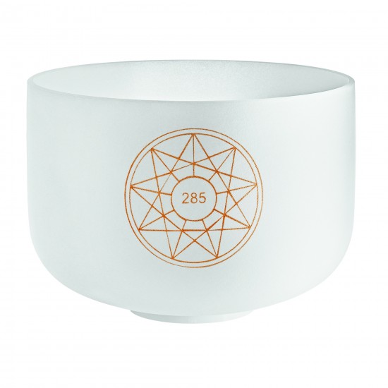 Bol de cristal 12" 285 Hz - Blanc givré