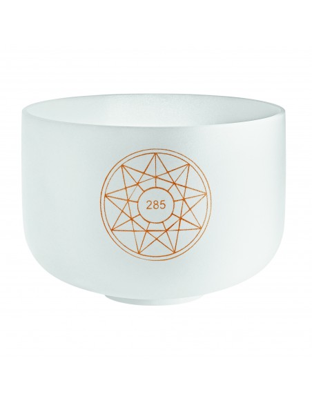 Bol de cristal 12" 285 Hz - Blanc givré