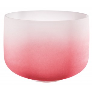 Bol de cristal 14" Do4 - Rouge givré