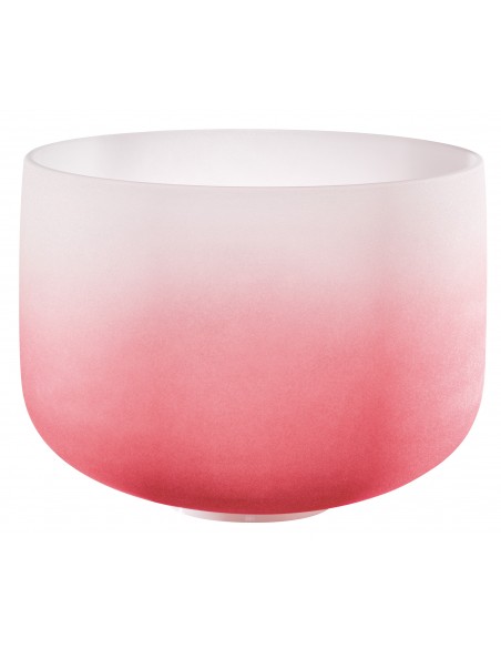 Crystal singing bowl 14" C4 - Frosted red