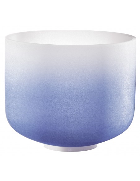 Crystal singing bowl 9" A4 - Frosted dark blue