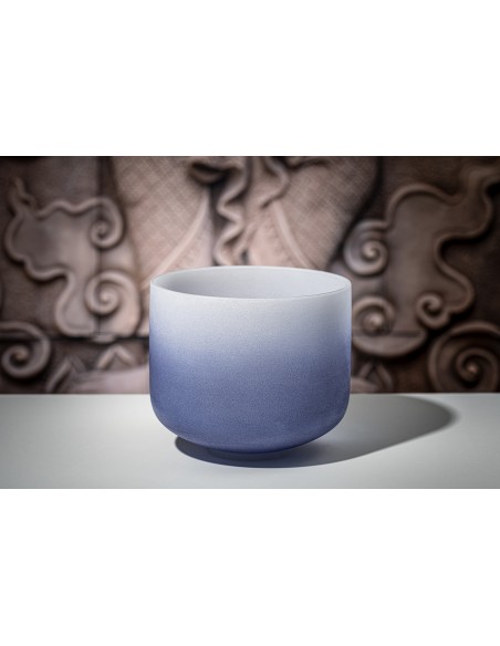 Bol de cristal 9" La4 - Bleu foncé givré