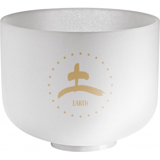 Bol de cristal TMC 10" Terre 256 Hz - Blanc givré