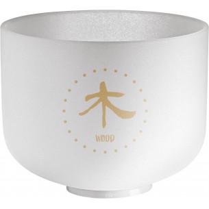Crystal singing bowl TMC 10" Wood 324 Hz - Frosted white
