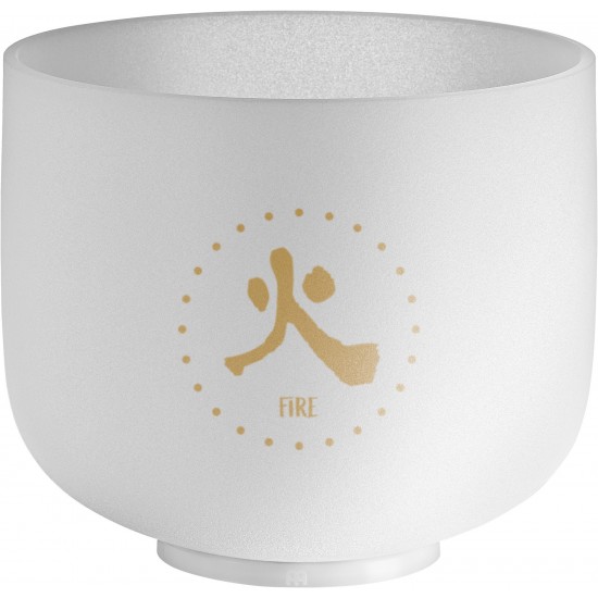 Bol de cristal TMC 8" Feu 384 Hz - Blanc givré