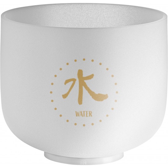 Bol de cristal TMC 8" Eau 432 Hz - Blanc givré