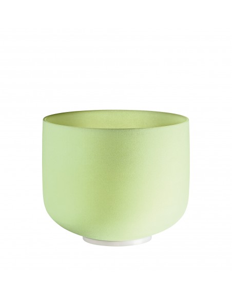 Bol de cristal 10" Fa - Vert pâle givré