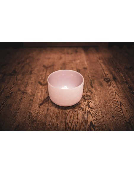 Bol de cristal 10" Fa - Quartz et quartz rose