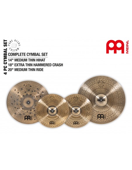 Cymbal set Pure Alloy Custom 14" / 18" / 20" - Smoked-bronze, brilliant
