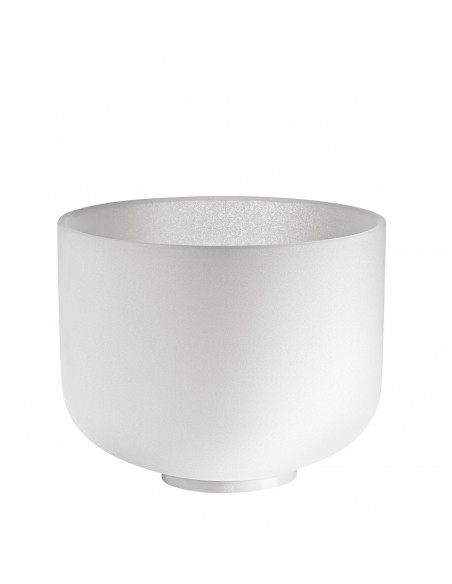 Bol de cristal 10" Fa - Blanc givré