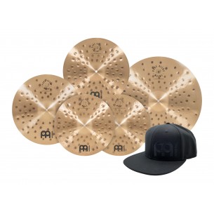 Set de cymbales Pure Alloy Extra Hammered 15" / 16" / 18" / 22" et casquette