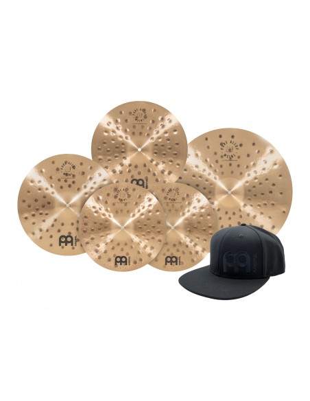 Set de cymbales Pure Alloy Extra Hammered 15" / 16" / 18" / 22" et casquette