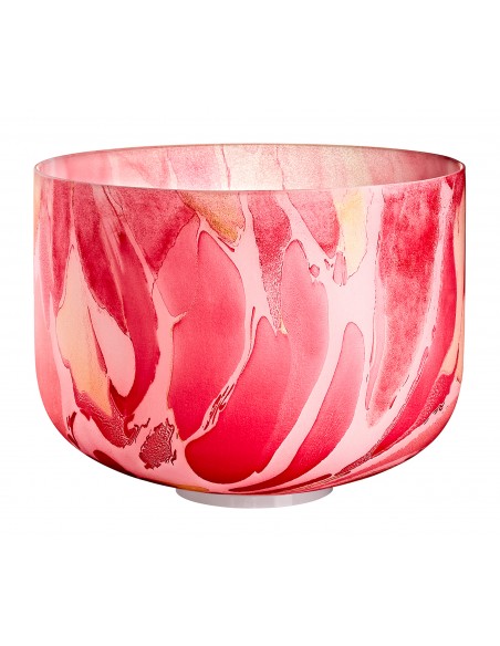 Bol de cristal marbré 10" Do4 - Rouge