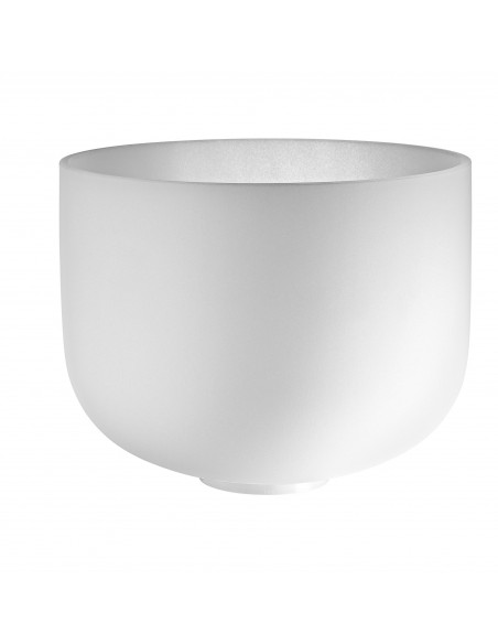 Bol de cristal 12" Do - Blanc givré