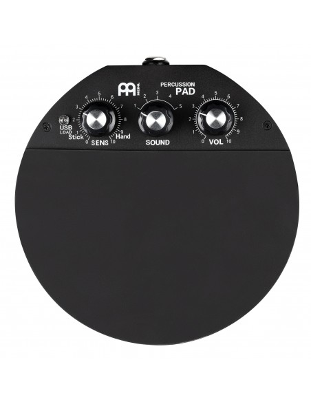 Compact electronic percussion pad, 5 sounds - Black