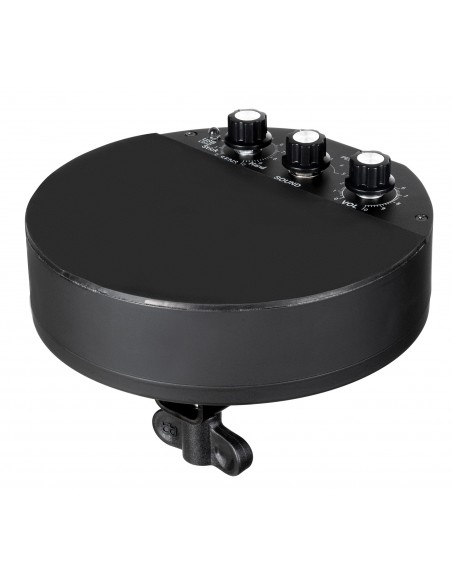 Compact electronic percussion pad, 5 sounds - Black
