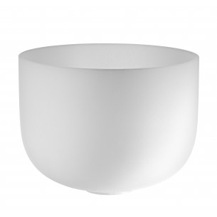 Crystal singing bowl 13" D - Frosted white