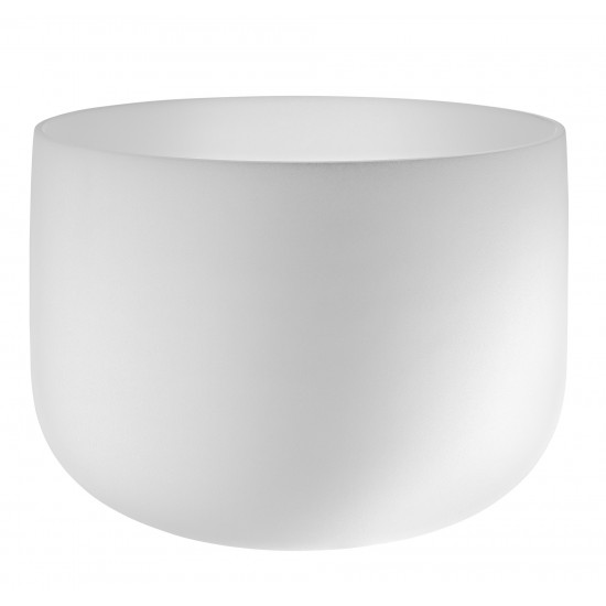 Crystal singing bowl 14" C - Frosted white