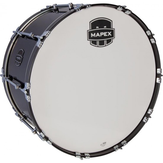 Marching bass drum Quantum Mark II 28" x 14" - Dark Black