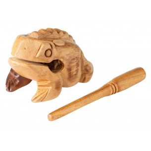 Frog guiro Medium - Natural wood