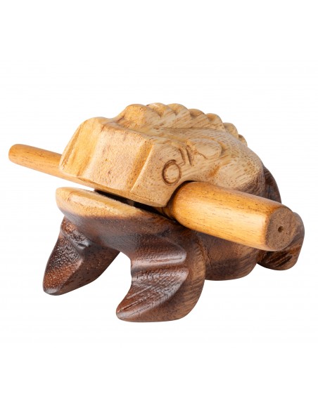 Frog guiro Small - Natural wood