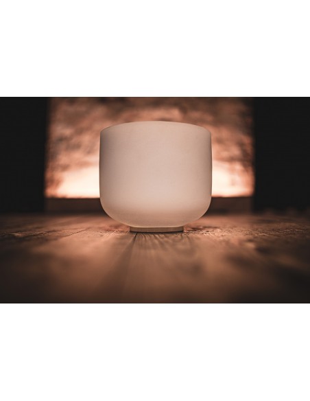 Bol de cristal 8" Si4 - Blanc givré