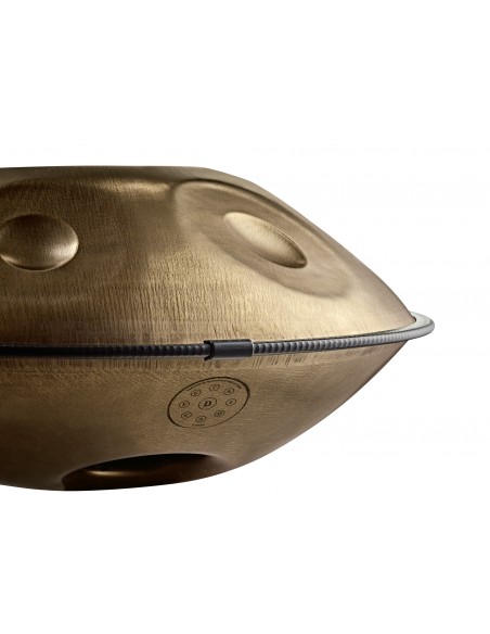 Handpan Amara in D 22" 9 notes - Vintage Gold