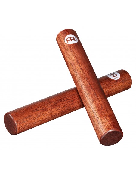 Pair of African claves 8" - Indian walnut