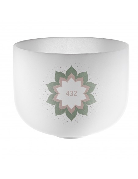 Bol de cristal 9" 432 Hz - Fleur de lotus