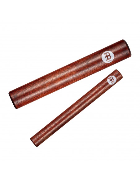 Pair of claves 8" and 7" - Natural hardwood