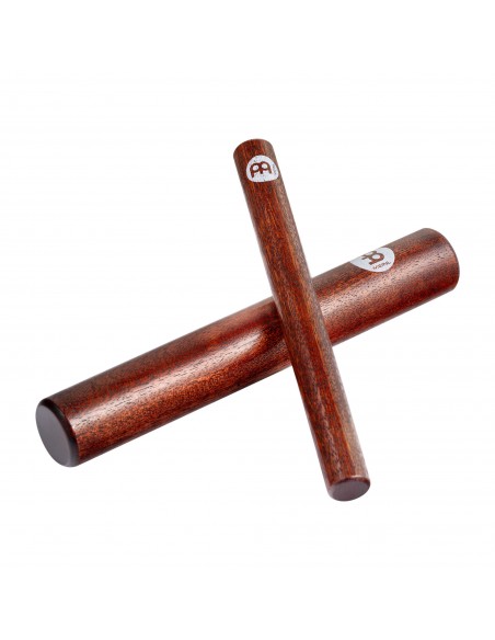 Pair of claves 8" and 7" - Natural hardwood