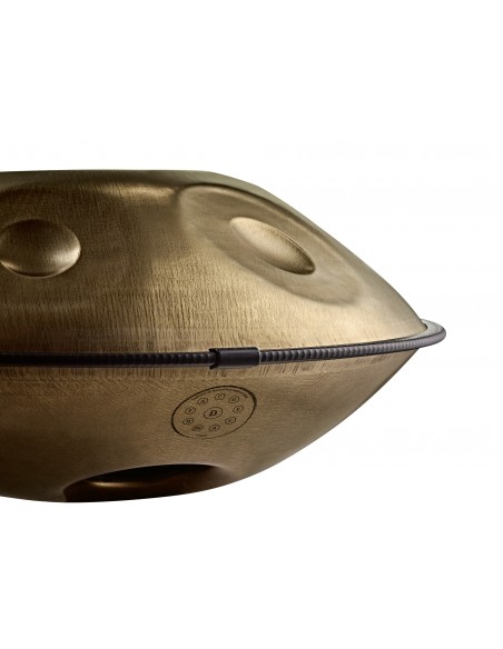 Handpan Kurd en Ré 22" 10 notes - Vintage Gold