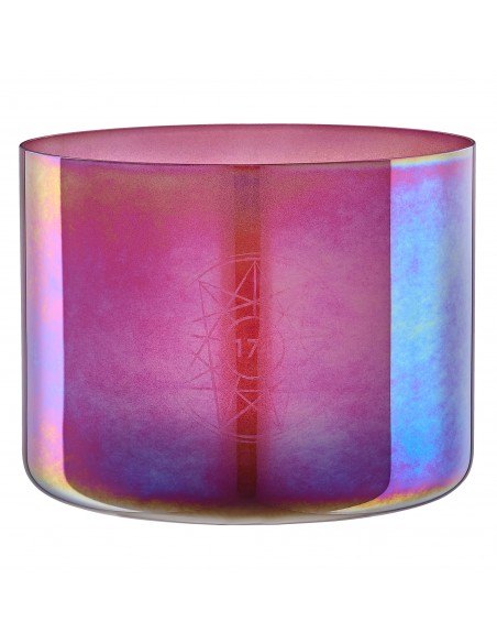 Crystal singing bowl 8" 174 Hz - Brandy Rose
