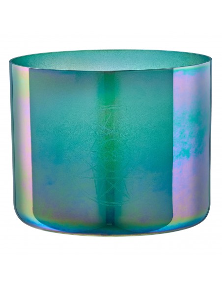Bol de cristal 6,75" 285 Hz - Vert turquoise