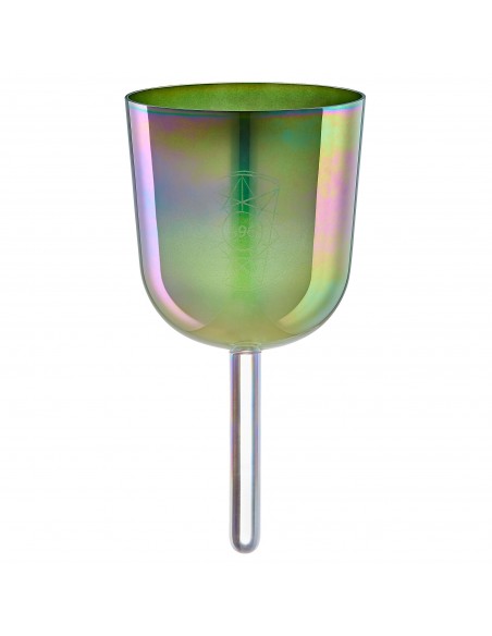 Bol de cristal 5,75" 396 Hz - Vert olive