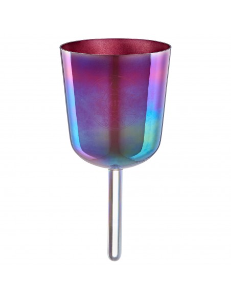 Crystal singing bowl 5.75" 417 Hz - Copper brown